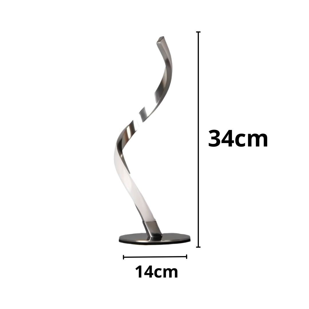 Luminária Abajur de Mesa Espiral Ivar II em LED - Decors