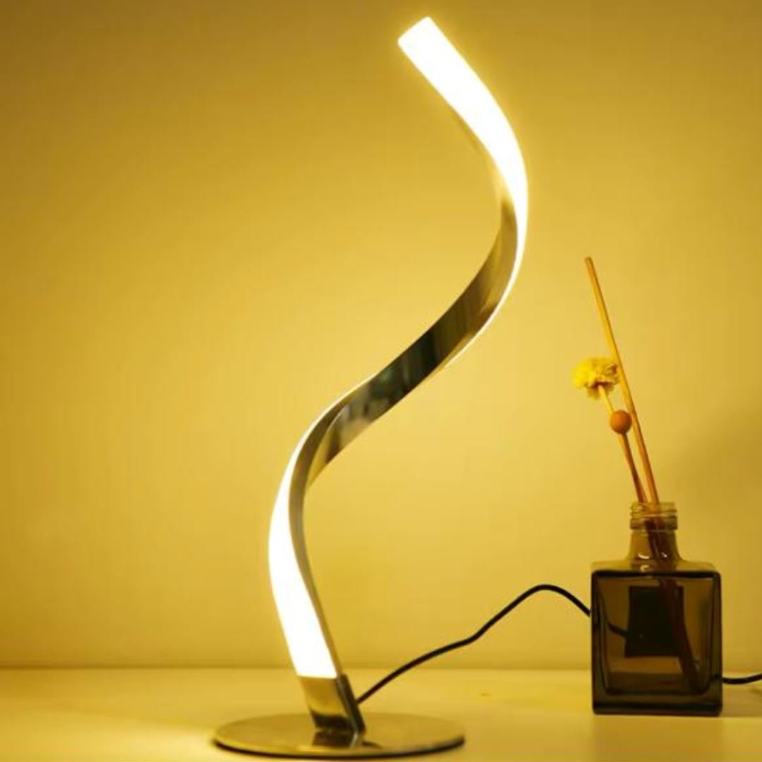 Luminária Abajur de Mesa Espiral Ivar II em LED - Decors