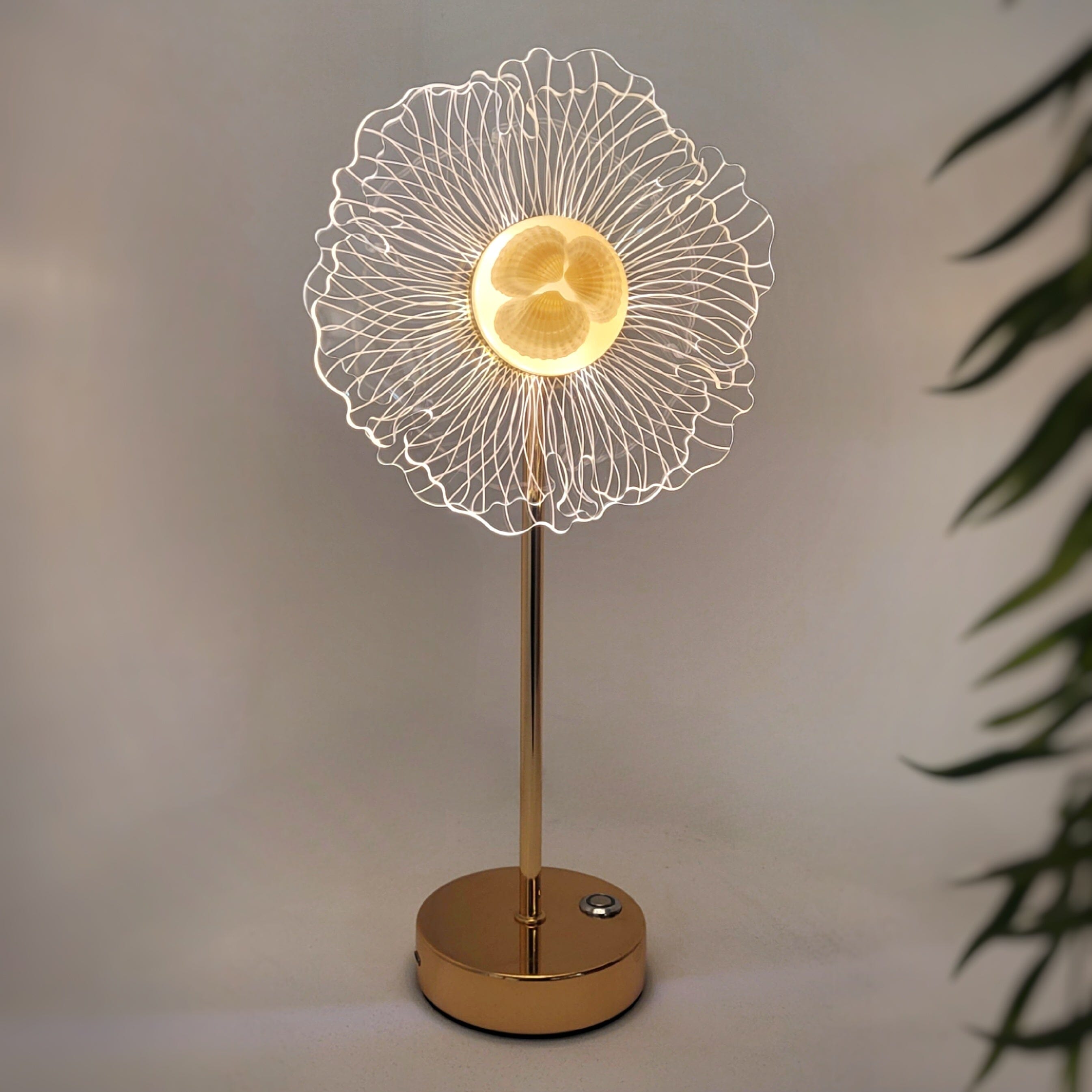 Luminária Abajur de Mesa Flower 38cm - Decors