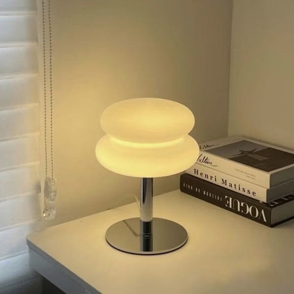 Luminária Abajur de Mesa Italian Duplo Arco em Led