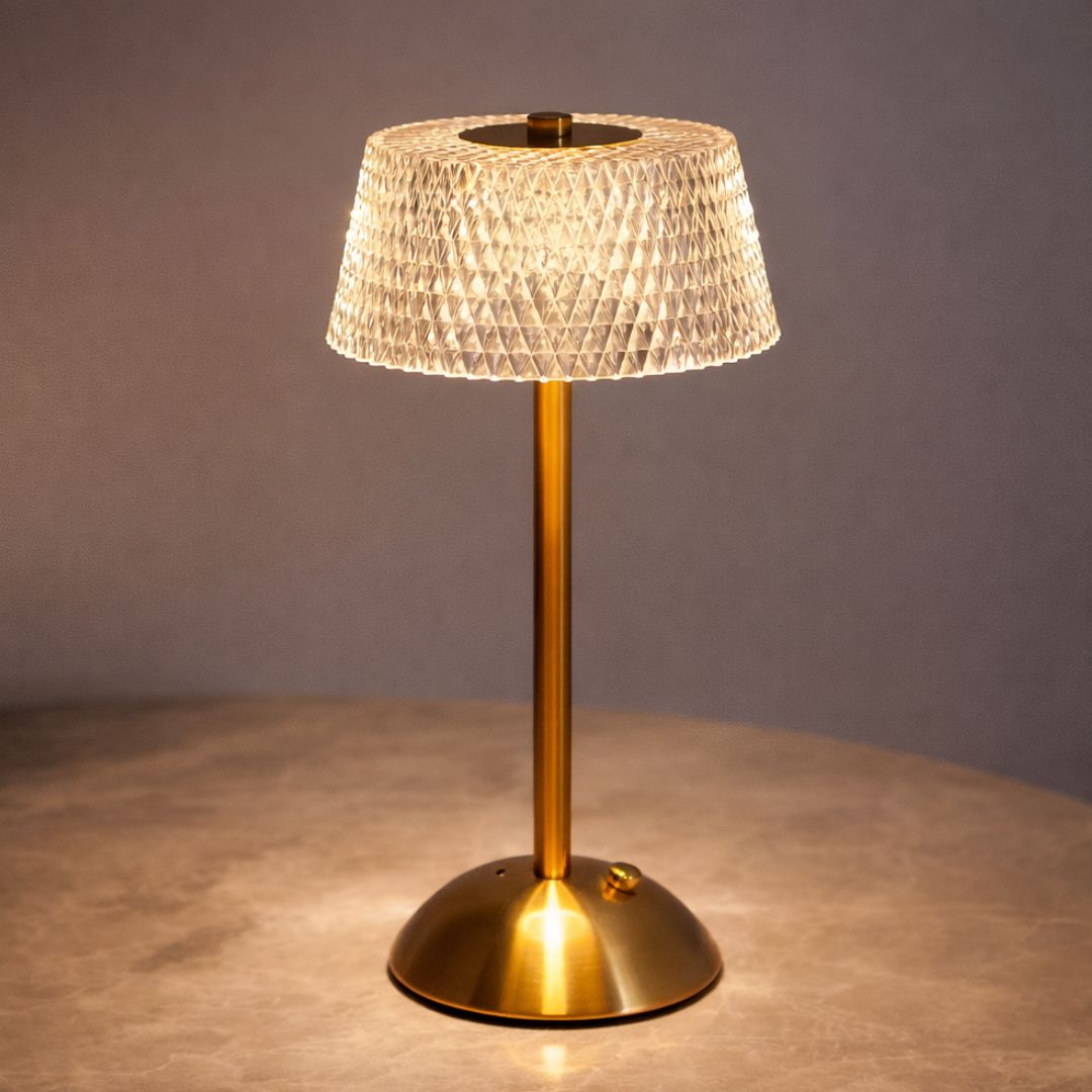 Luminária Abajur de Mesa Luzzo Touch Led USB