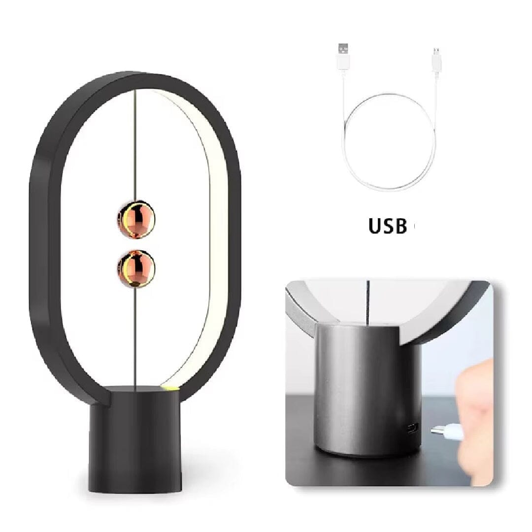 Luminária Abajur de Mesa Magnética Equilibrium Led