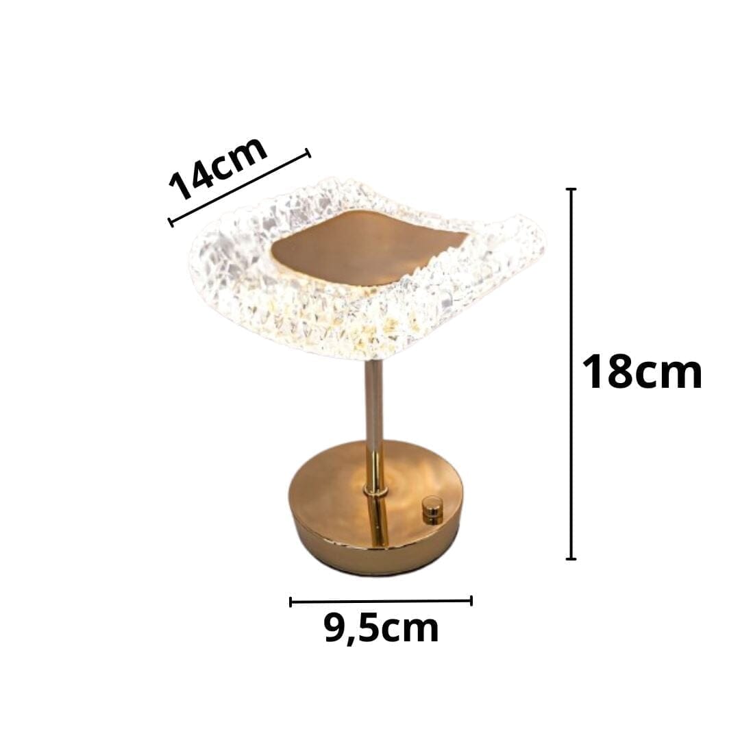 Luminária Abajur de Mesa Móvel Dainty Vintage Recarregável e Sem Fio