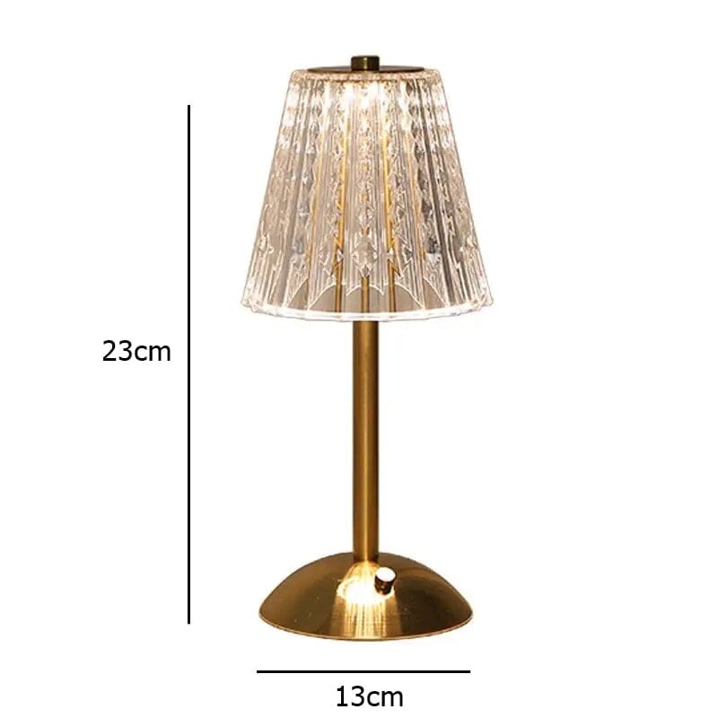 Luminária Abajur de Mesa Móvel Vintage Recarregável e Sem Fio - Decors