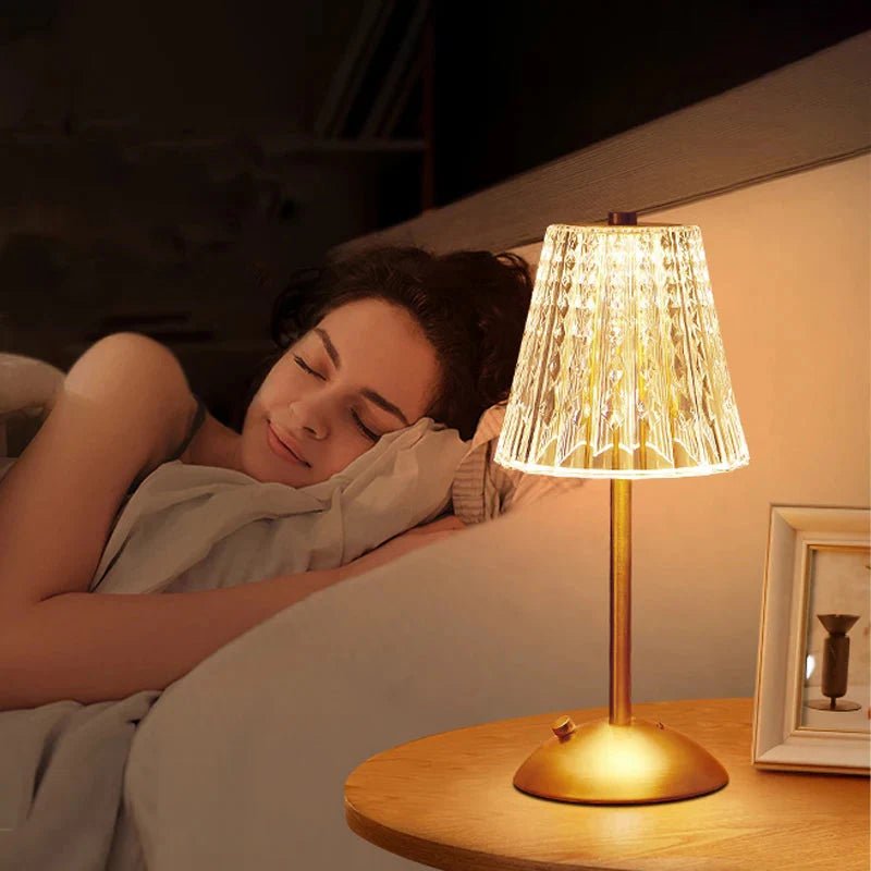 Luminária Abajur de Mesa Móvel Vintage Recarregável e Sem Fio - Decors