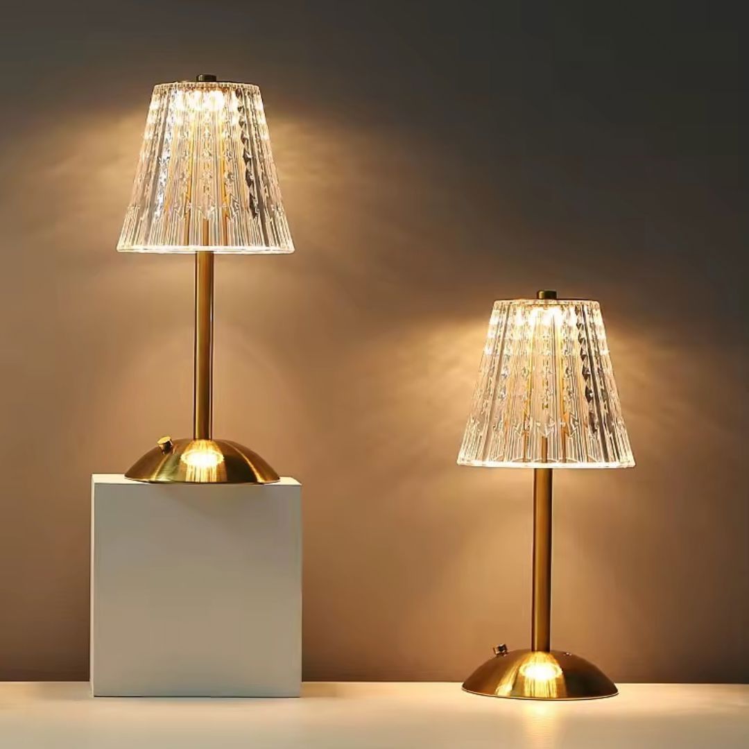 Luminária Abajur de Mesa Móvel Vintage Recarregável e Sem Fio - Decors