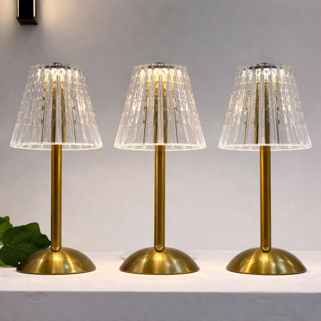 Luminária Abajur de Mesa Móvel Vintage Recarregável e Sem Fio - Decors