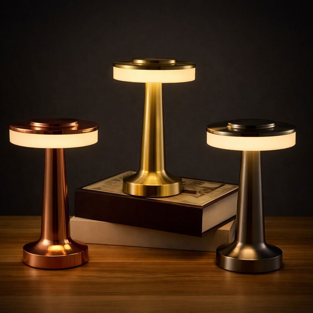Luminária Abajur de Mesa RetroLux Touch Led - Decors