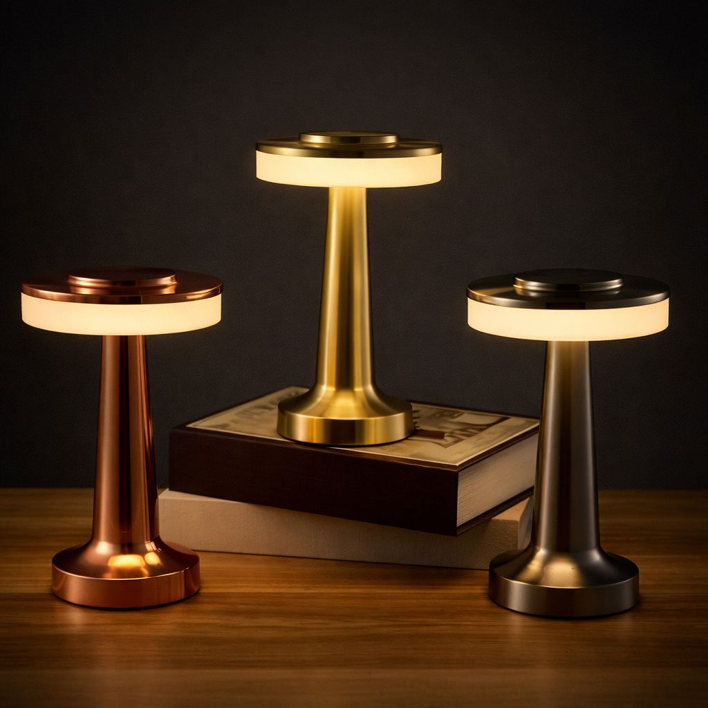 Luminária Abajur de Mesa RetroLux Touch Led