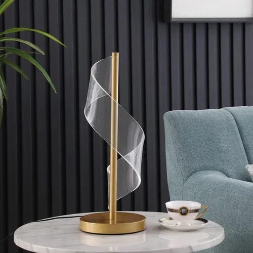 Luminária Abajur de Mesa Touch em Espiral Acrílico - Decors