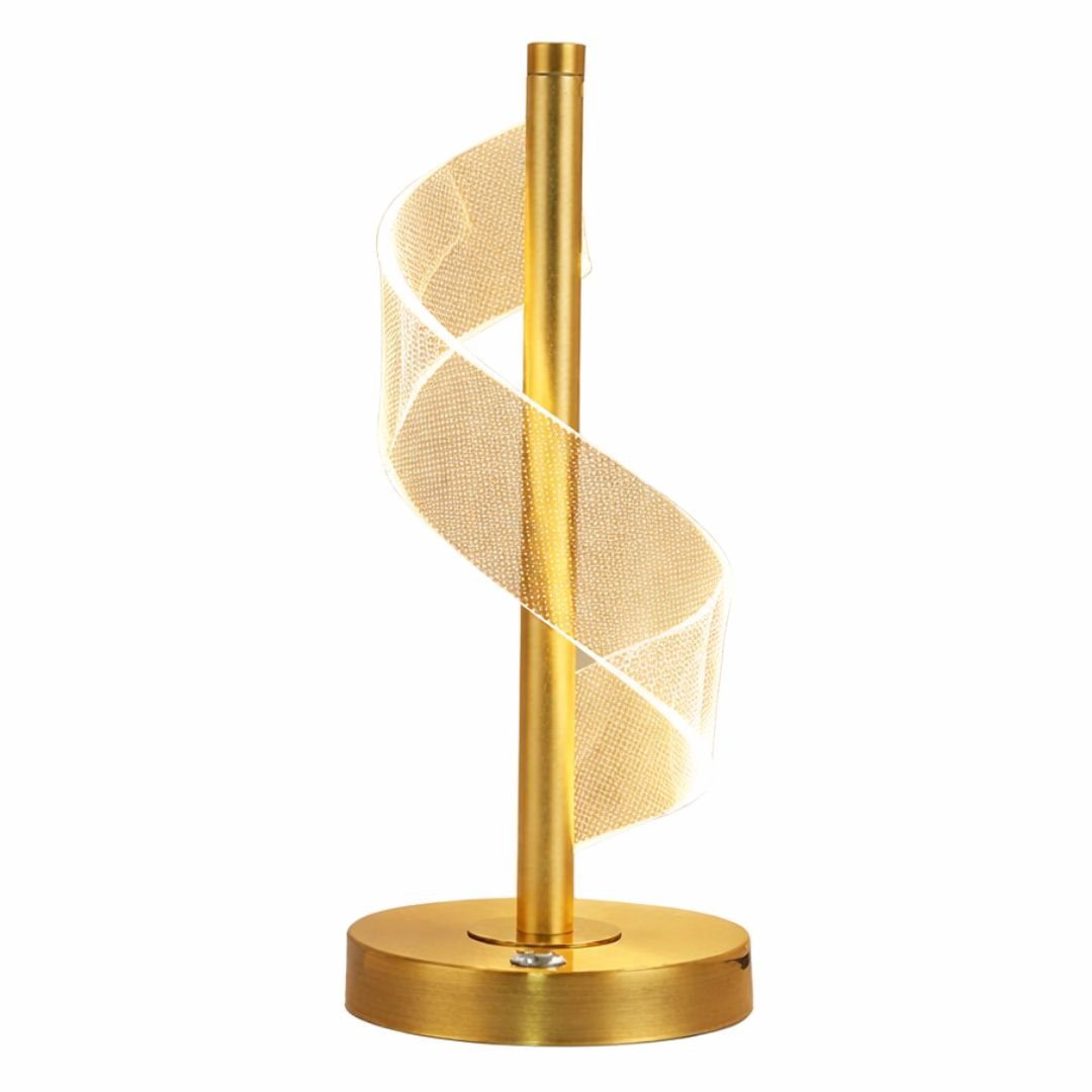 Luminária Abajur de Mesa Touch em Espiral Acrílico - Decors