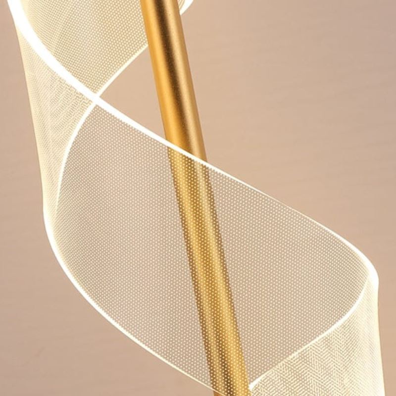 Luminária Abajur de Mesa Touch em Espiral Acrílico - Decors