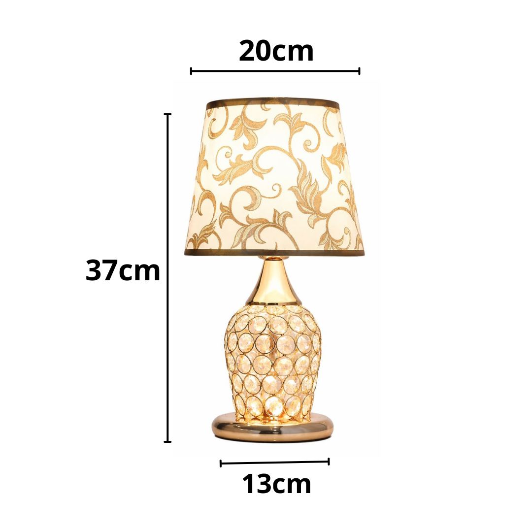 Luminária Abajur de Mesa Vintage Europeu Arabesco