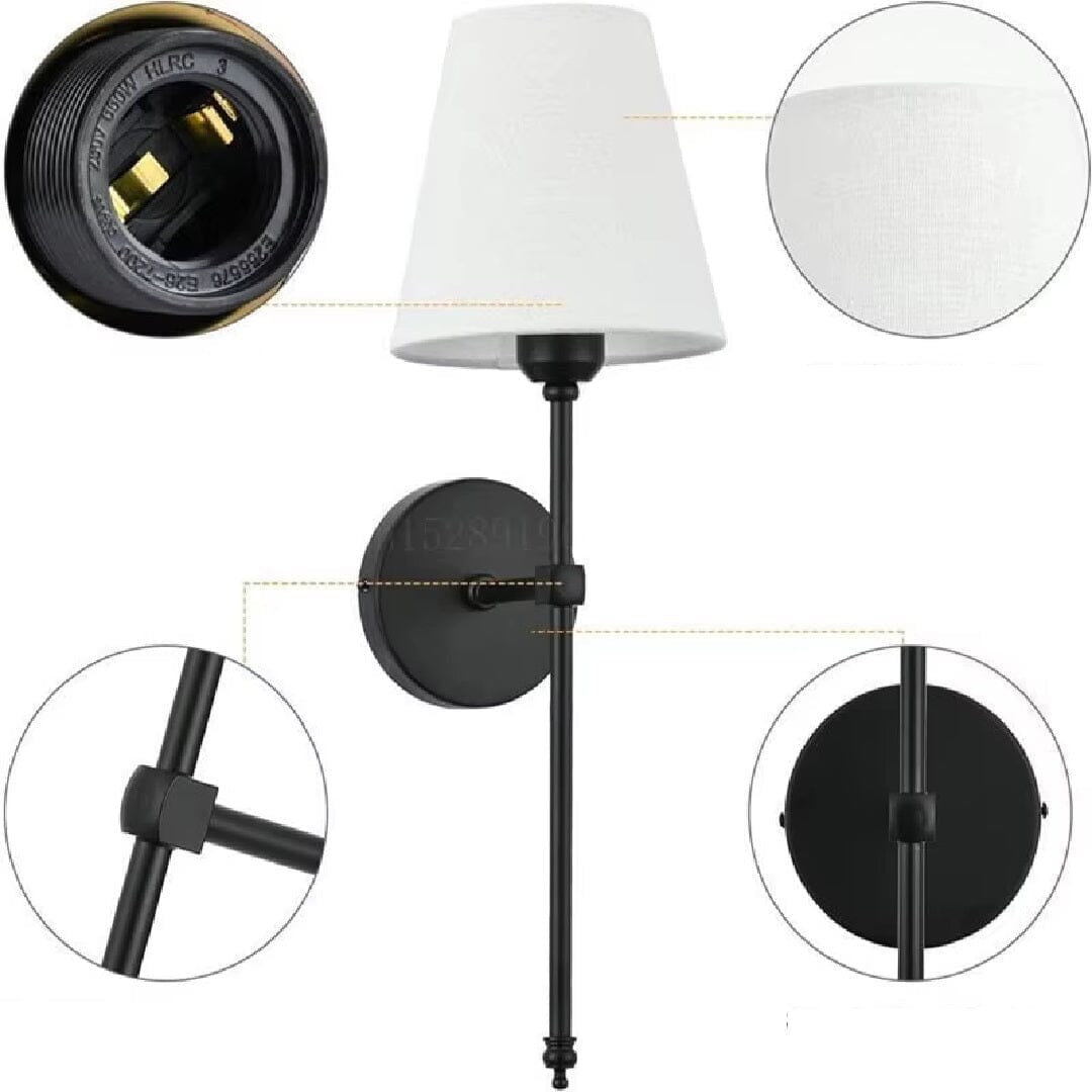 Luminária Arandela de Parede Clássica Americana 57cm