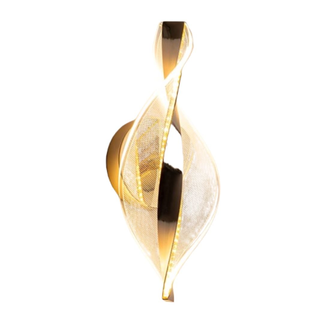 Luminária Arandela de Parede de Luxo Lumière Gold 30cm - Decors
