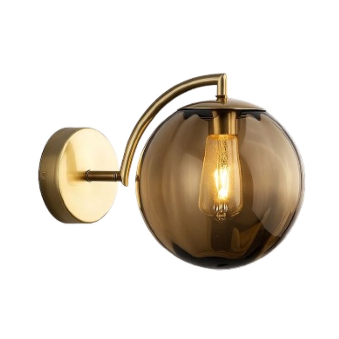 Luminária Arandela de Parede Elegance Orb Glass - Decors