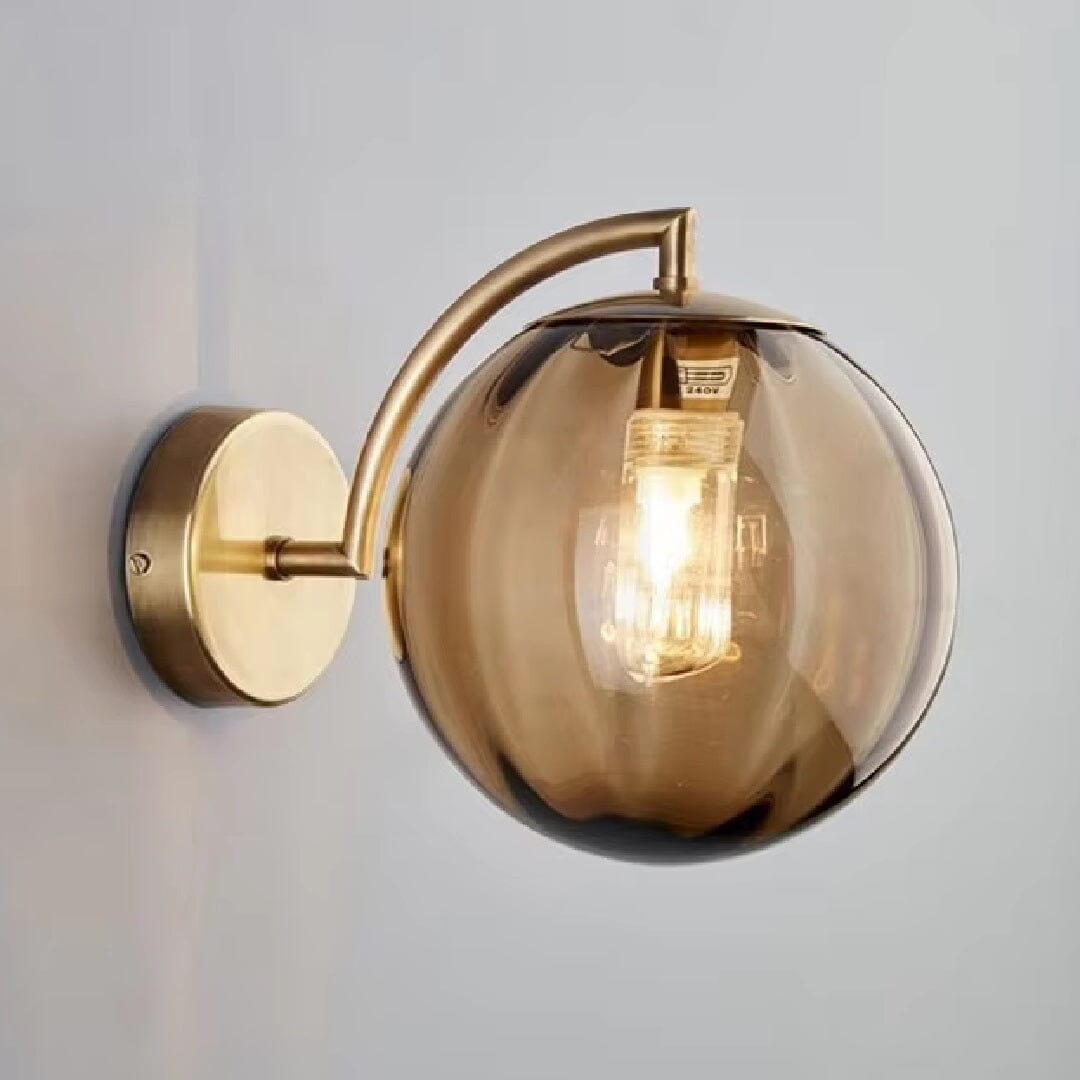 Luminária Arandela de Parede Elegance Orb Glass
