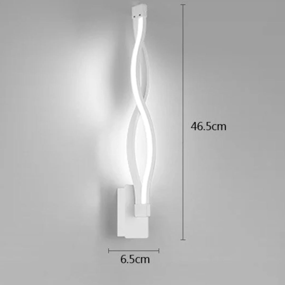 Luminária Arandela de Parede em Ondas LED 46,5cm