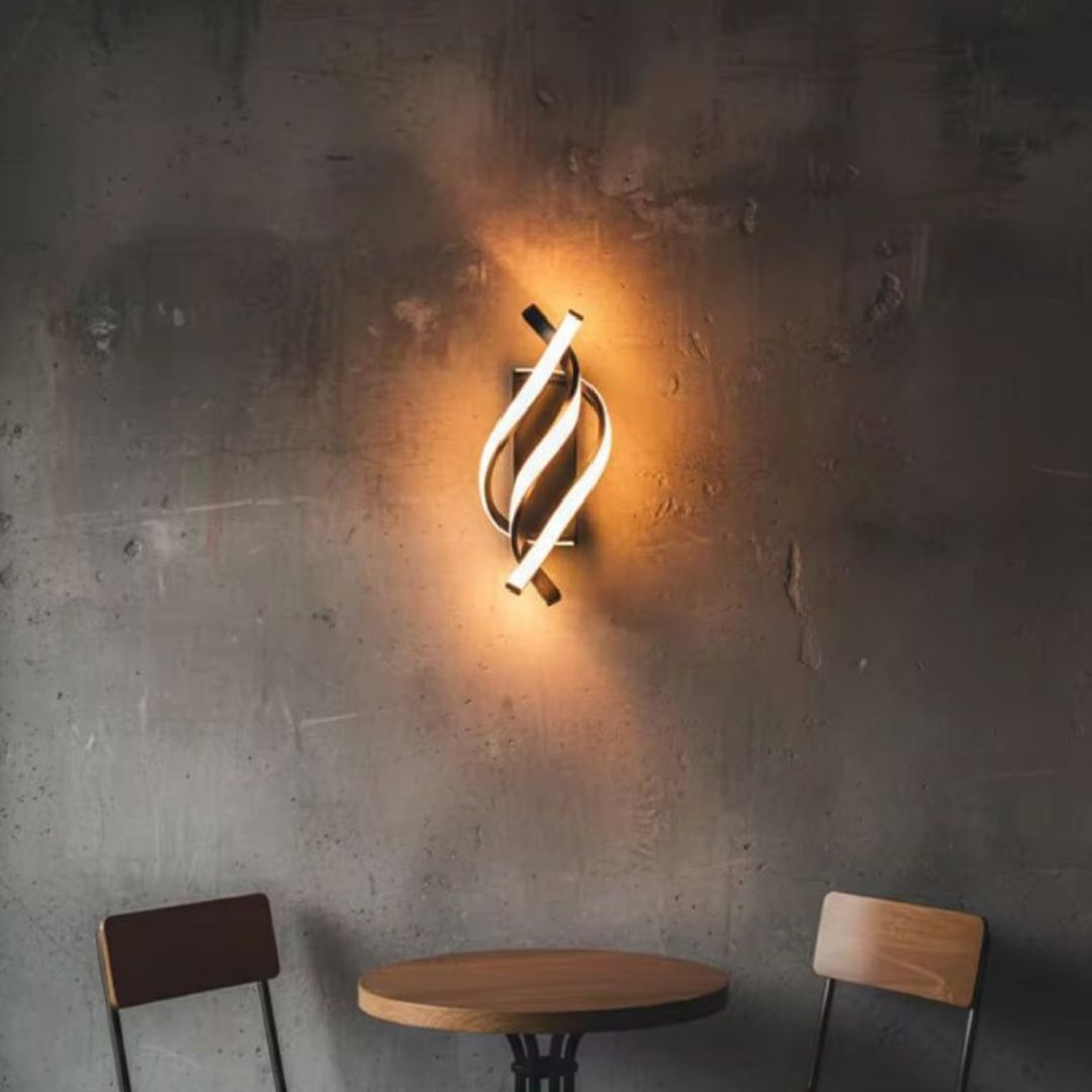 Luminária Arandela de Parede Espiral Triplo em Led - Decors