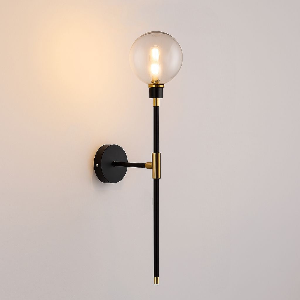 Luminária Arandela de Parede Lunaris em Vidro 70cm