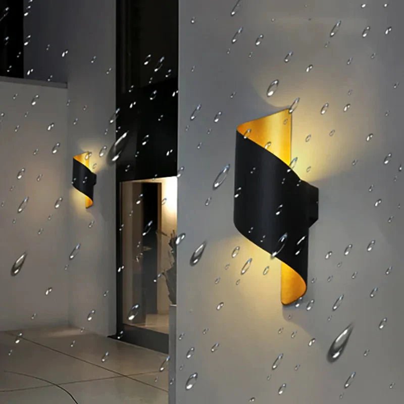 Luminária Arandela de Parede Potenza Bronze Impermeável - Decors