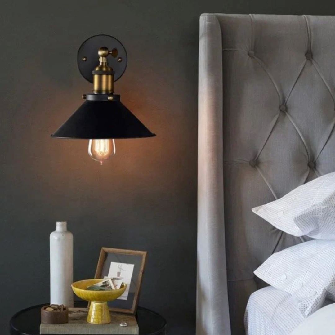 Luminária Arandela de Parede Vintage Retrô para Cabeceira Cozinha Balcão - Decors