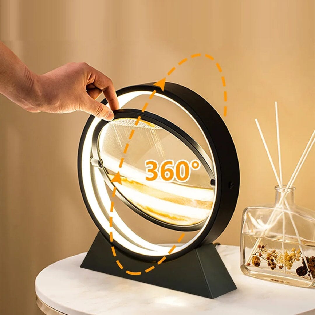 Luminária Criativa Ampulheta Quicksand em Led