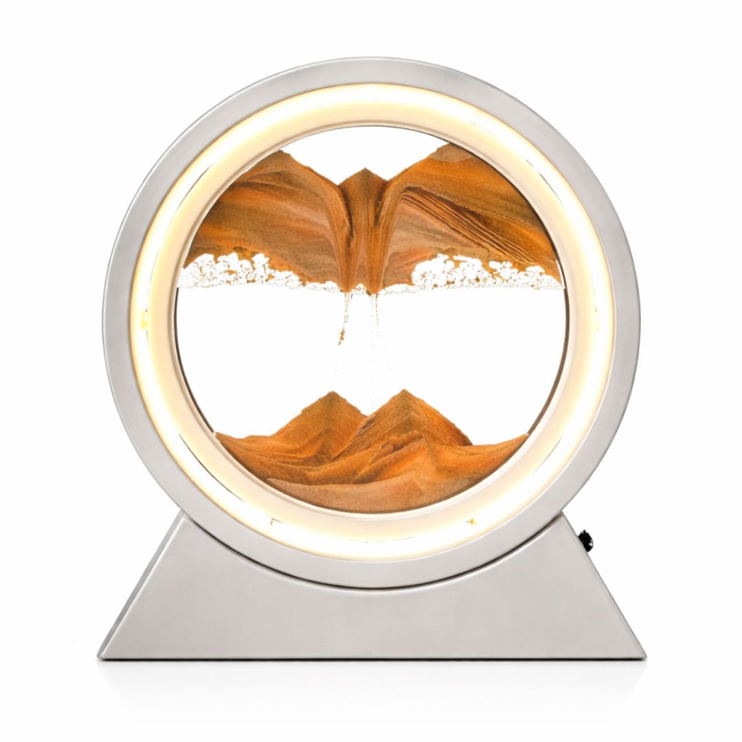 Luminária Criativa Ampulheta Quicksand em Led