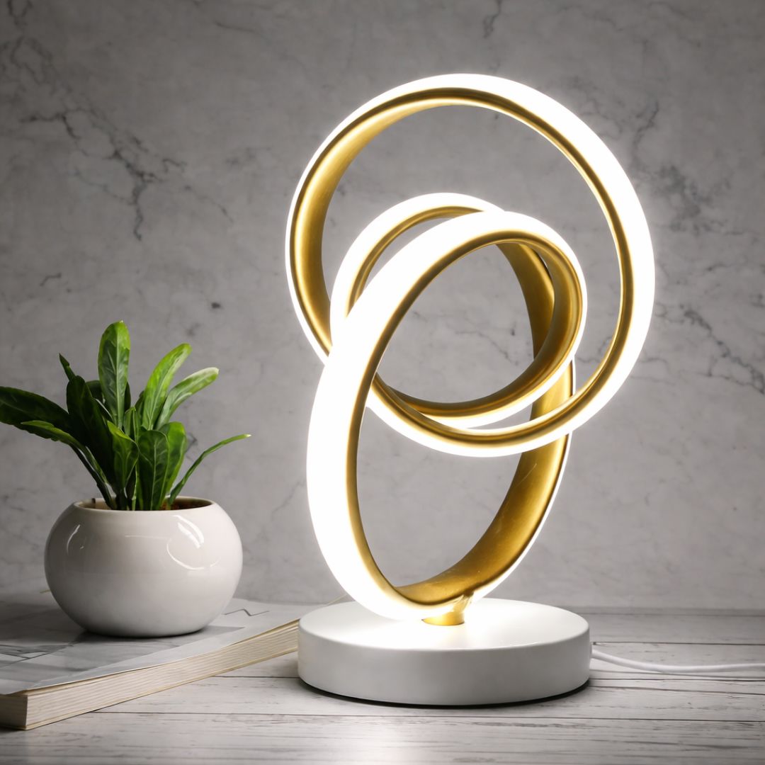 Luminária de Mesa Abajur de Led 3 Dobras - Decors