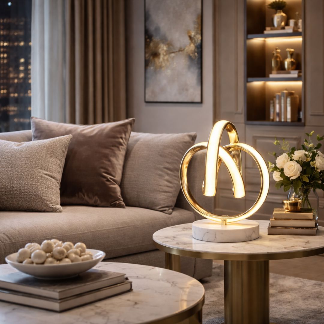 Luminária de Mesa Abajur de Led 3 Dobras - Decors
