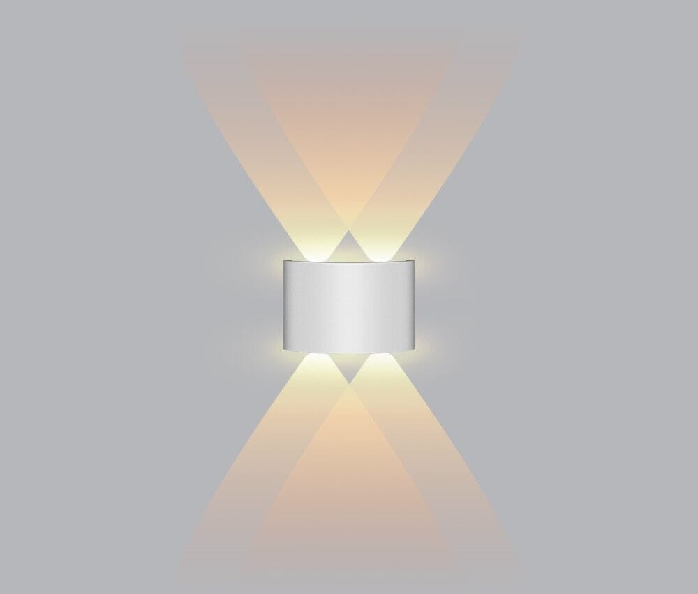 Luminária Arandela de Parede 4 Feixes de Luz Impermeável para Jardim Escada