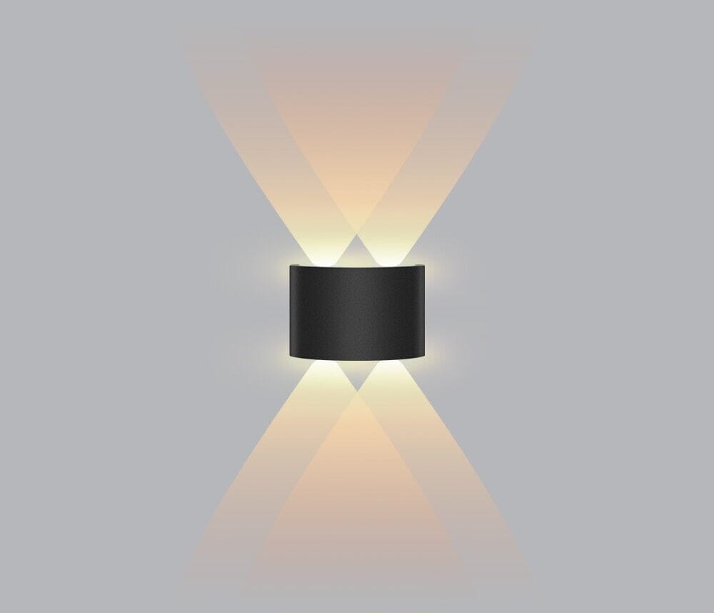 Luminária Arandela de Parede 4 Feixes de Luz Impermeável para Jardim Escada