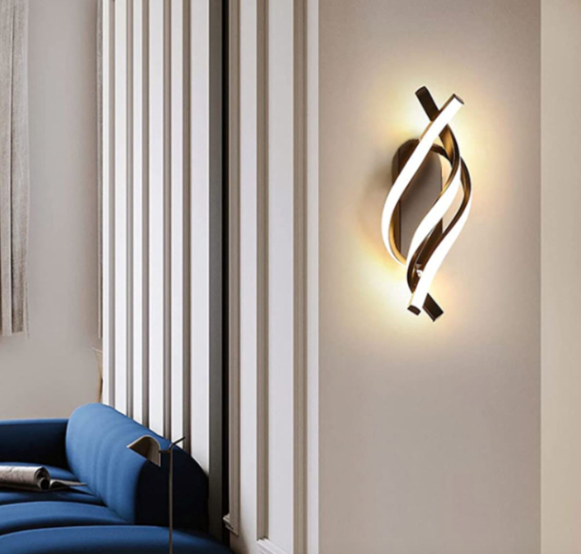 Luminária Arandela de Parede Espiral Triplo em Led