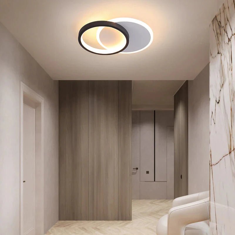 Luminária de Teto Plafon Sobrepor Aro Duplo Arvid para Quarto Sala - Decors