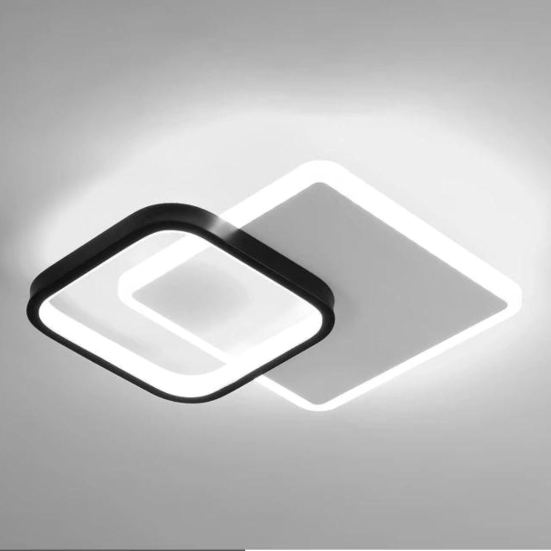 Luminária de Teto Plafon Sobrepor Aro Duplo Arvid para Quarto Sala - Decors