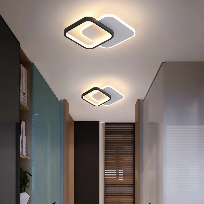 Luminária de Teto Plafon Sobrepor Aro Duplo Arvid para Quarto Sala - Decors
