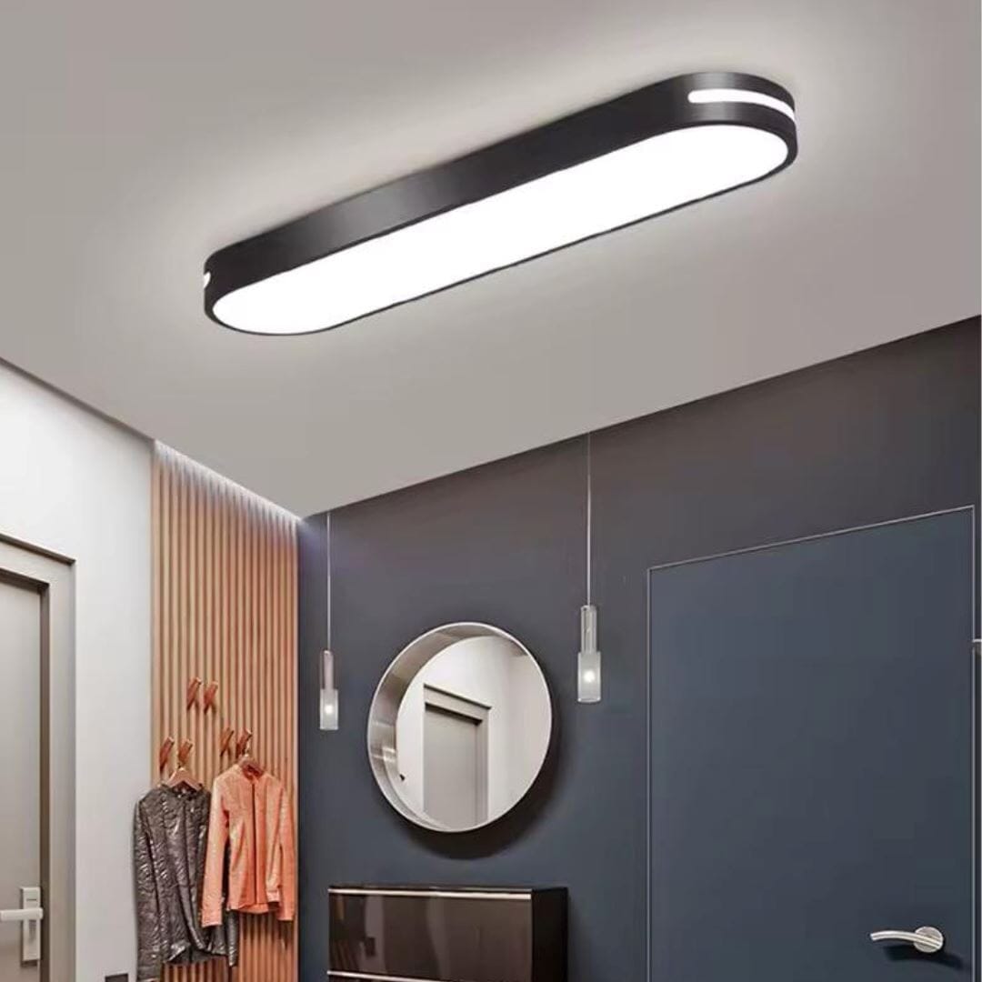 Luminária de Teto Plafon Sobrepor Elipse Oval Light 50cm