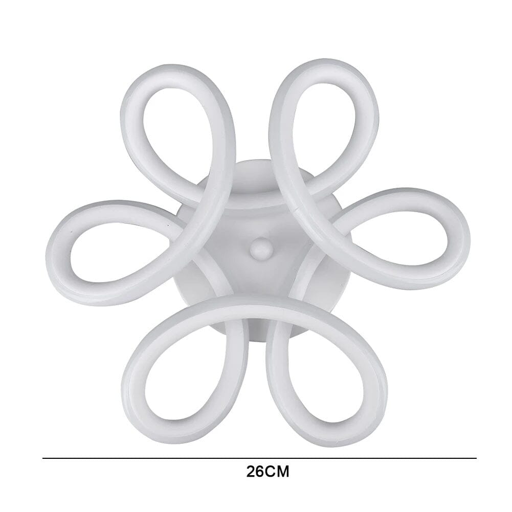 Luminária de Teto Plafon Sobrepor Flower para Quarto Sala (26cm) - Decors
