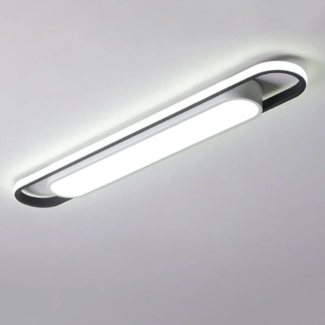 Luminária de Teto Plafon Sobrepor Slim Oval para Quarto Sala - Decors