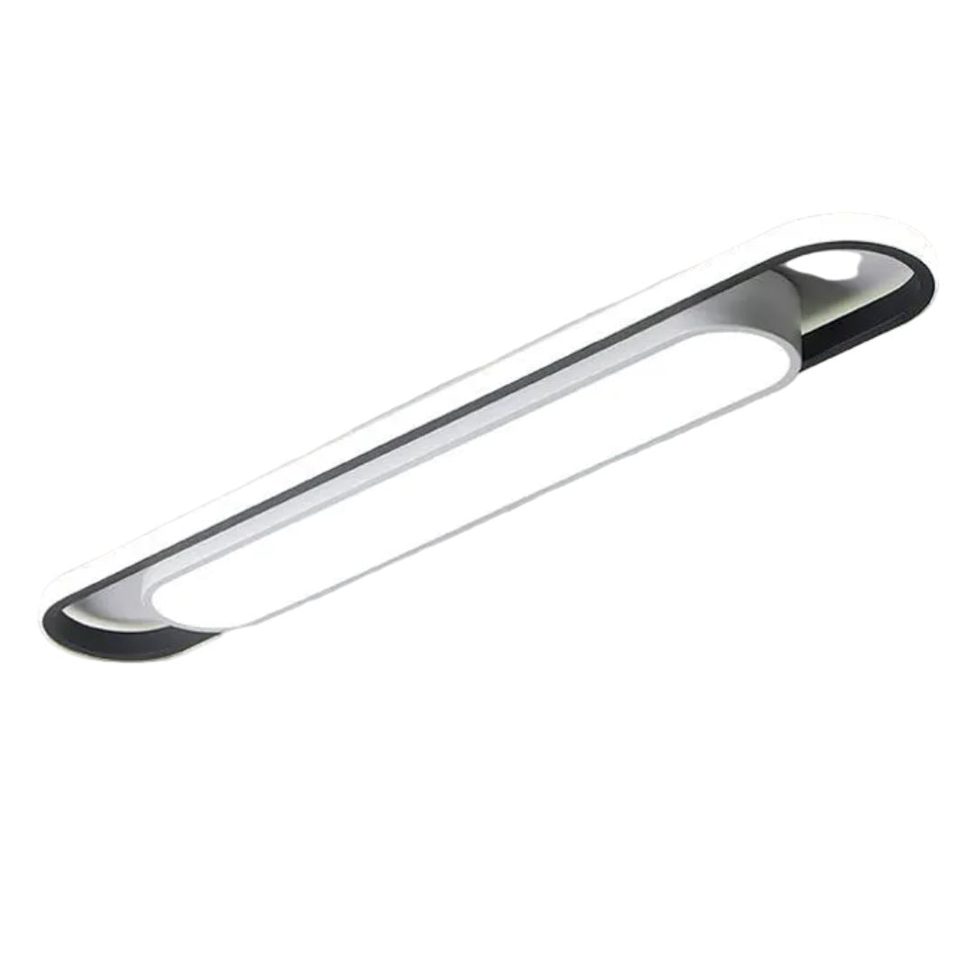 Luminária de Teto Plafon Sobrepor Slim Oval para Quarto Sala - Decors