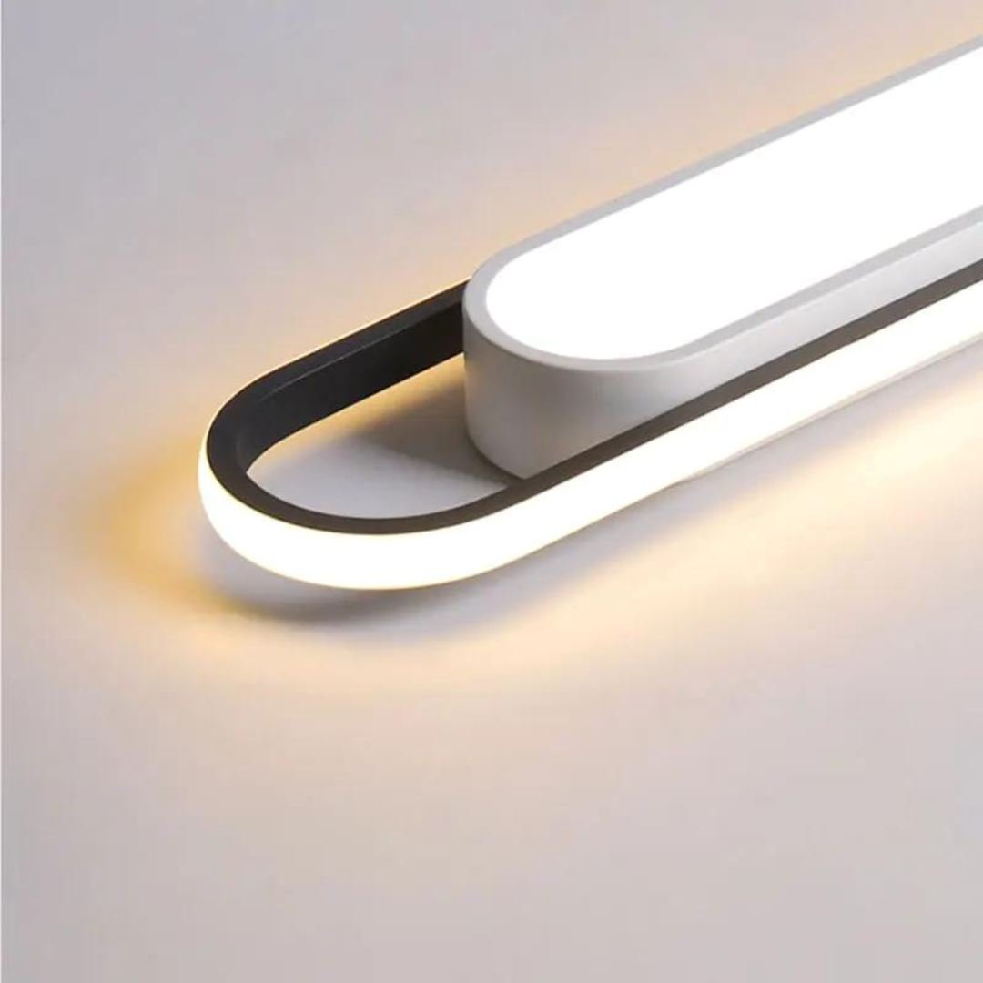 Luminária de Teto Plafon Sobrepor Slim Oval para Quarto Sala - Decors