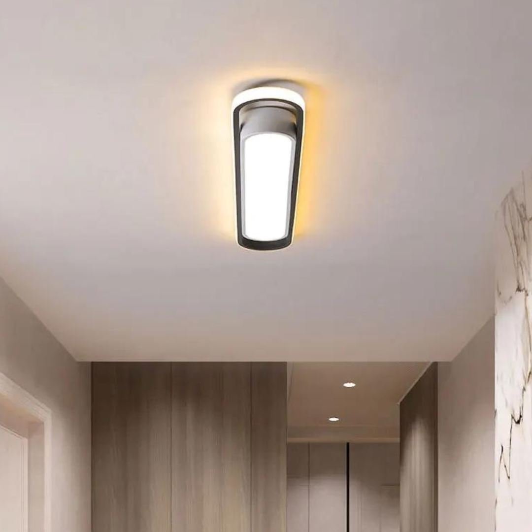 Luminária de Teto Plafon Sobrepor Slim Oval para Quarto Sala - Decors