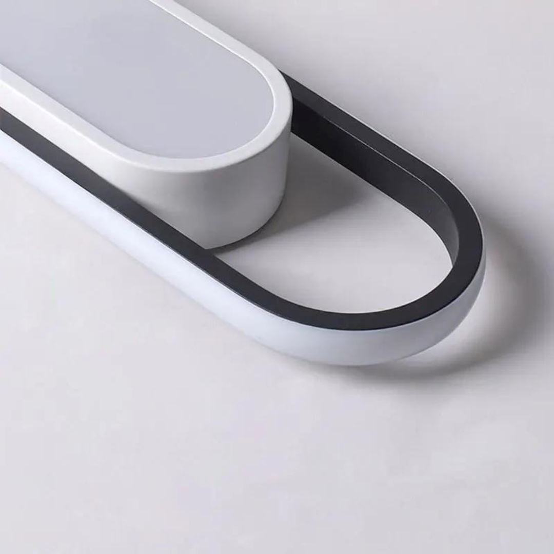 Luminária de Teto Plafon Sobrepor Slim Oval para Quarto Sala - Decors