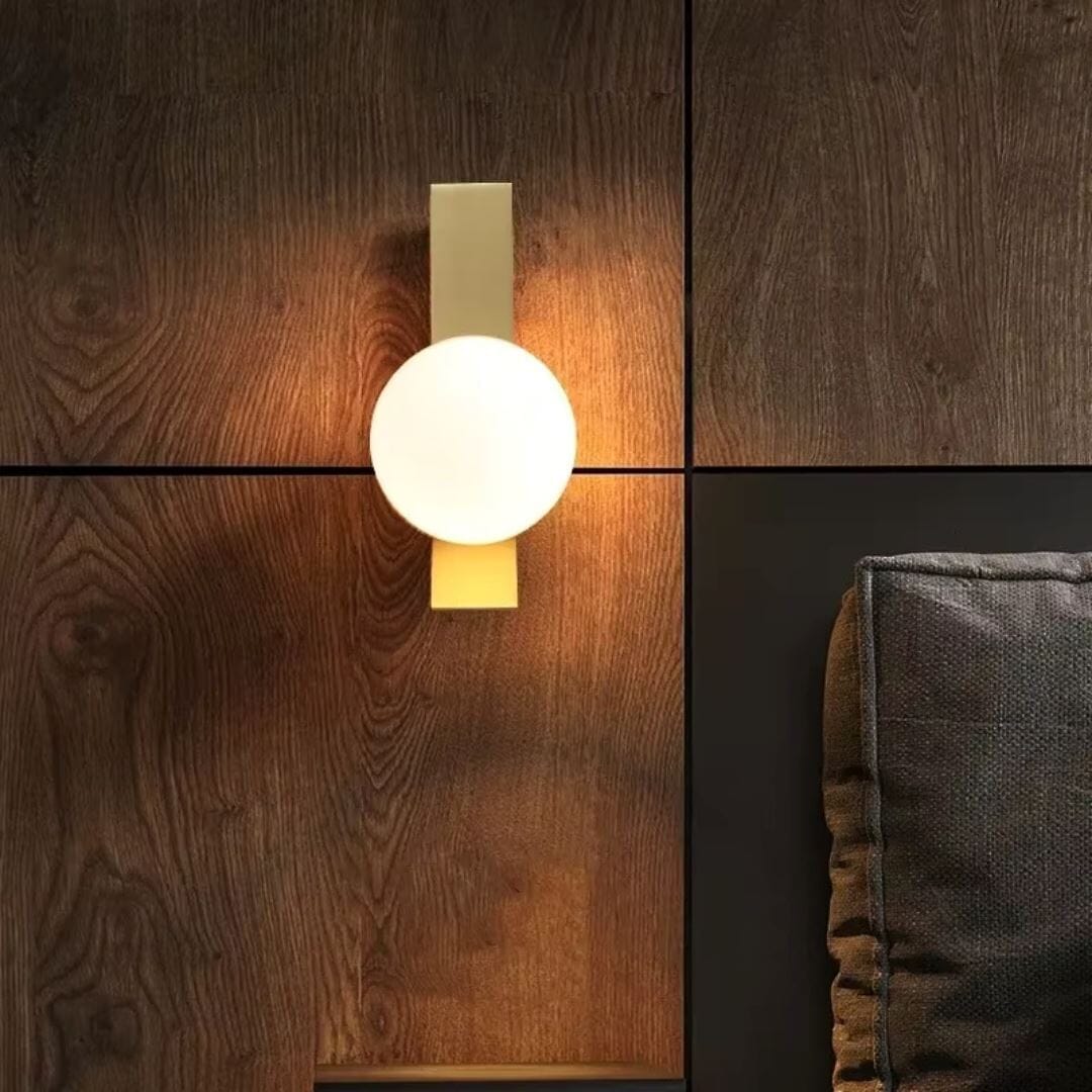 Luminária Luxuosa Arandela de Parede Esfera Clean em Led