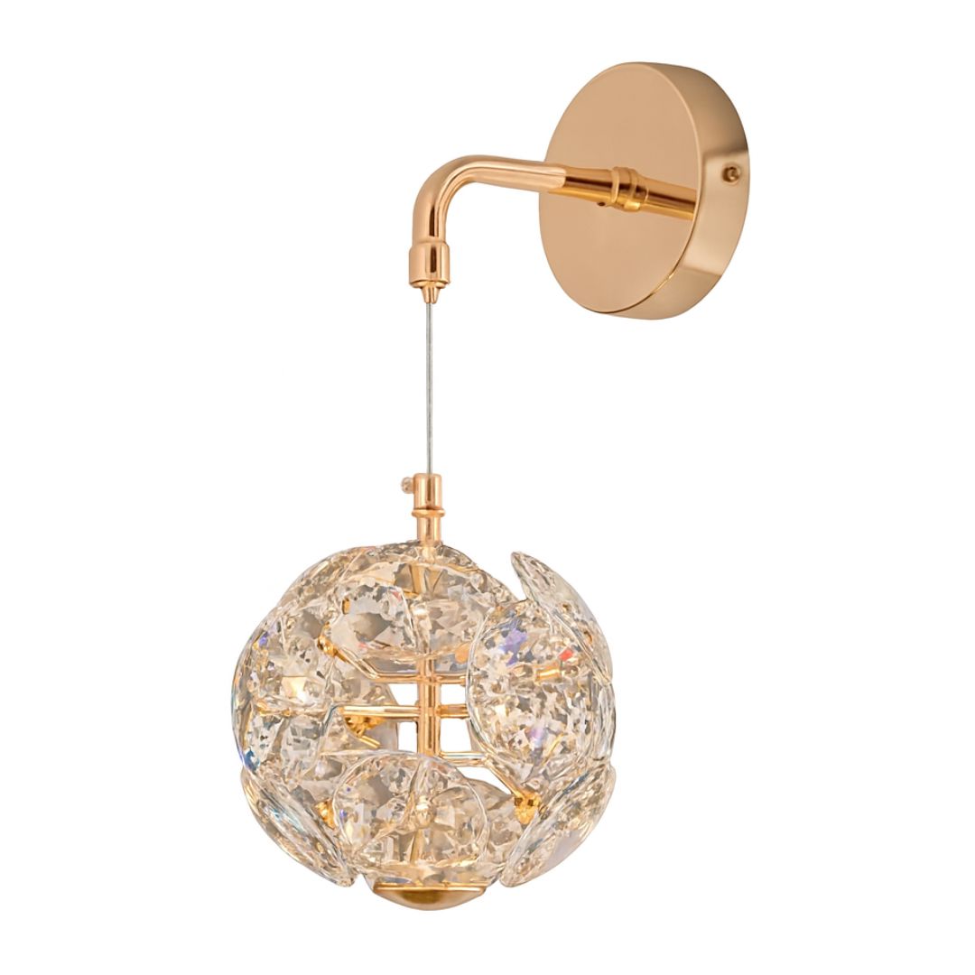 Luminária Luxuosa Arandela de Parede Purity em Cristal K9