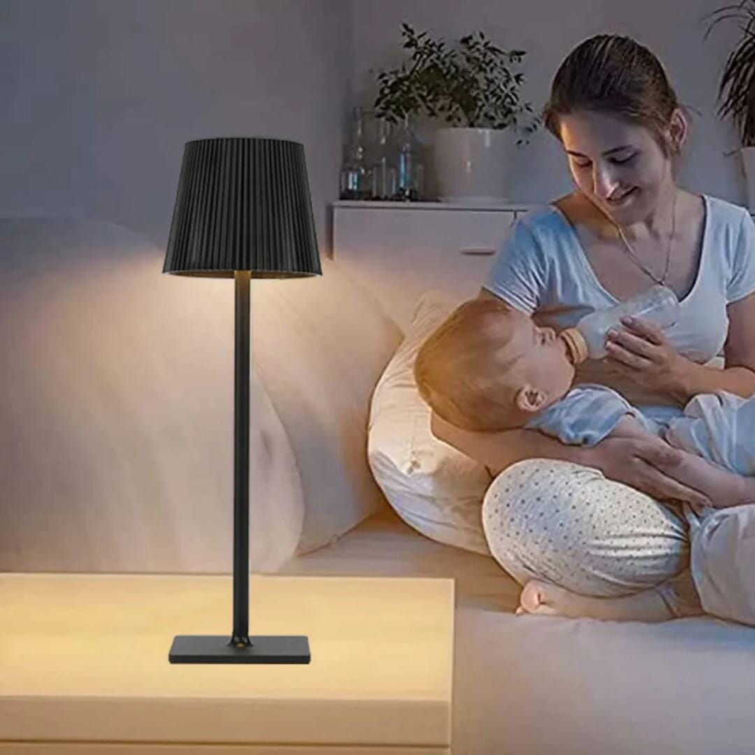 Luminária Móvel Touch de Mesa Aurora - Candeeiro e Abajur Earth 38cm