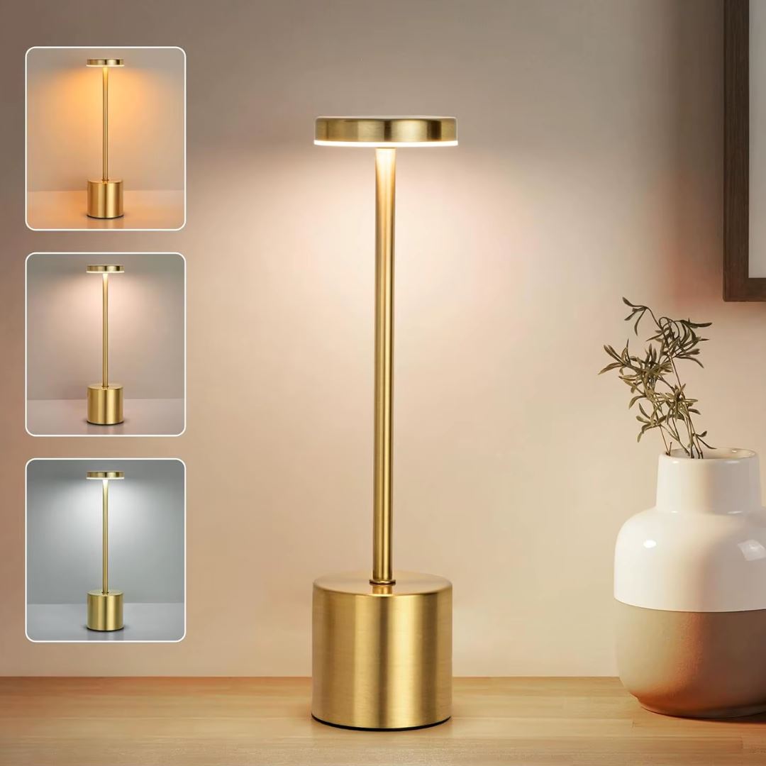 Luminária Móvel Touch de Mesa - Candeeiro e Abajur Earth - Decors