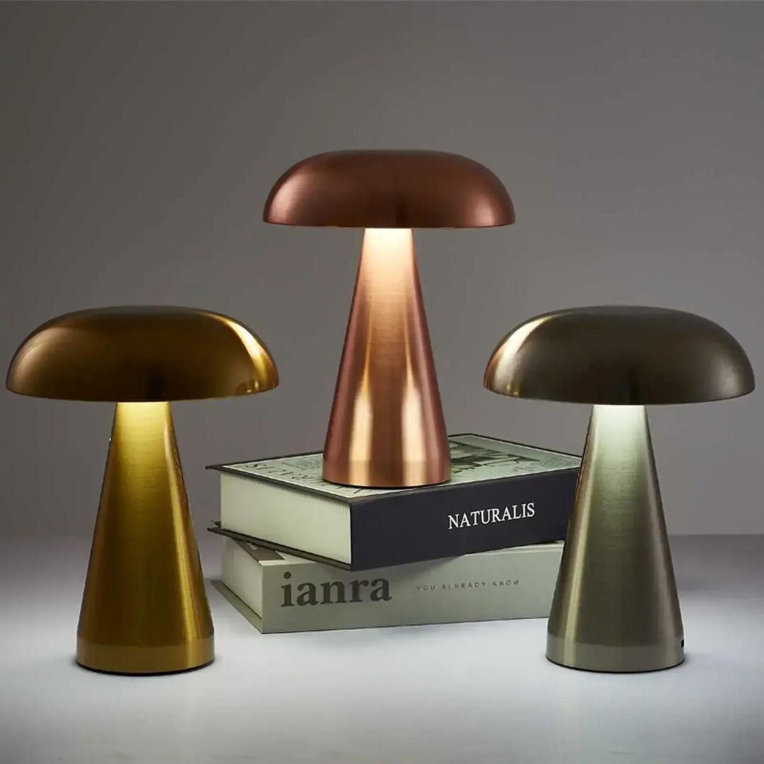 Luminária Touch de Mesa - Candeeiro e Abajur Mushroom - Decors