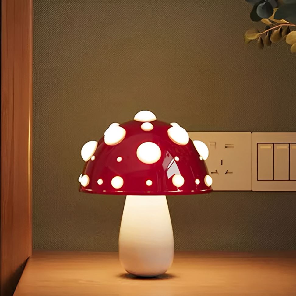 Luminária Abajur de Mesa Cogumelo Colors Touch