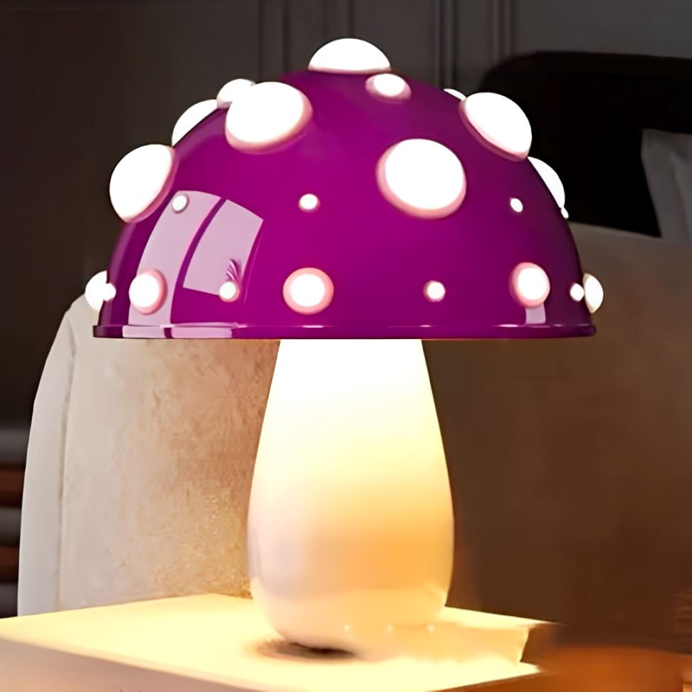 Luminária Abajur de Mesa Cogumelo Colors Touch